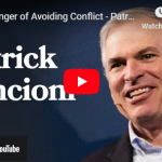 Video thumbnail of a smiling man in a suit with text "Patrick Lencioni." Embracing conflict is key to unlocking team potential.